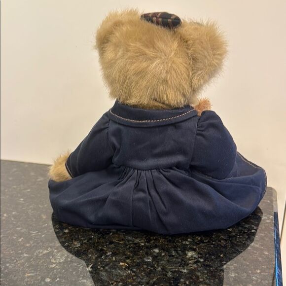 Bearington Collection Bear Blue and Brown Stuffed Animal Teddy Bear - Picture 6 of 10
